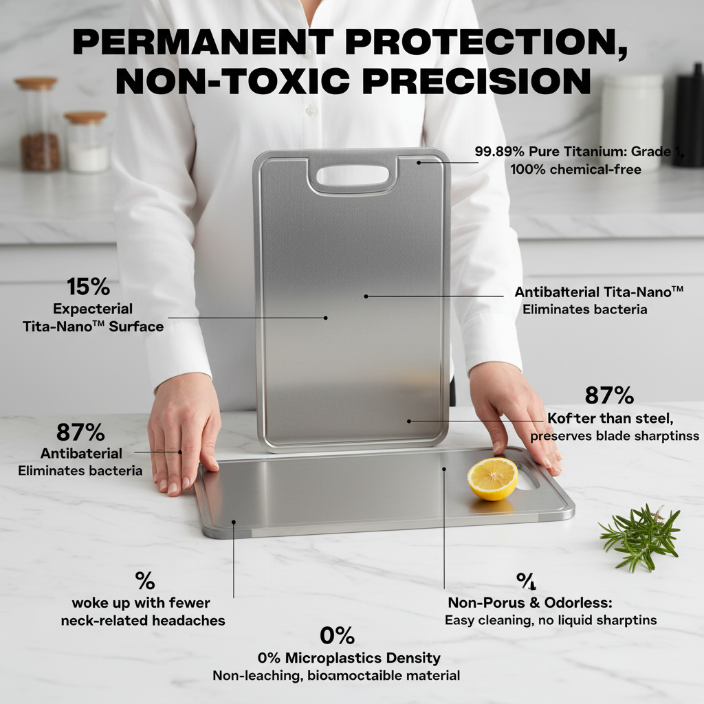 SafePrep Pure Titanium Cutting Board